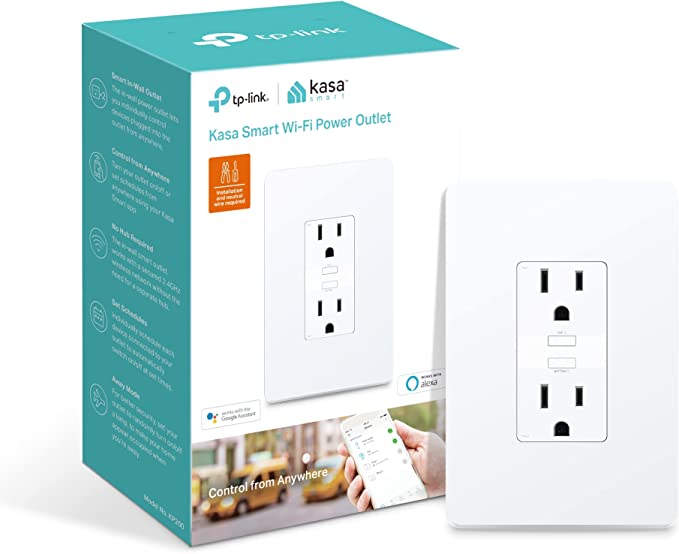 Kasa Smart Wi-Fi wall outlet